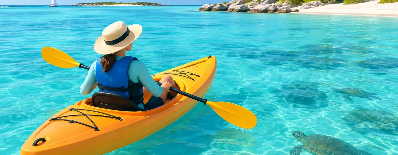 Kayaking for Non Swimmers in Turks and Caicos