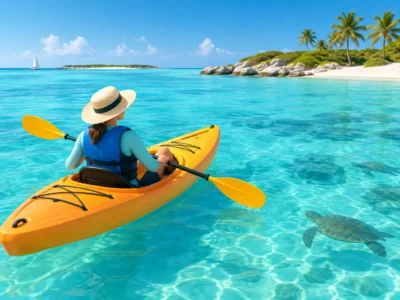 Kayaking for Non Swimmers in Turks and Caicos